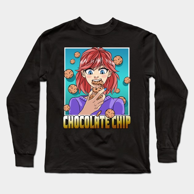 National Chocolate Chip Day Cookies Snacks Lover Long Sleeve T-Shirt by Noseking